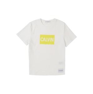 Calvin Klein Jeans Tričko  zlatá žltá / biela