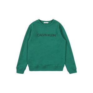 Calvin Klein Jeans Sweatshirt 'INSTITUTIONAL'  zelená