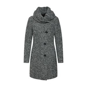 COMMA Zimný kabát  sivá melírovaná / čierna