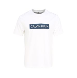 Calvin Klein Performance Funkčné tričko  biela / tmavomodrá