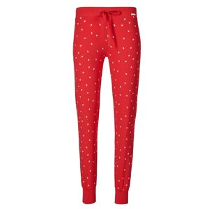 Skiny Pyžamové nohavice  červené / biela