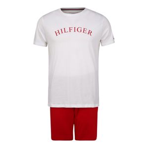 Tommy Hilfiger Underwear Krátke pyžamo  biela / krvavo červená