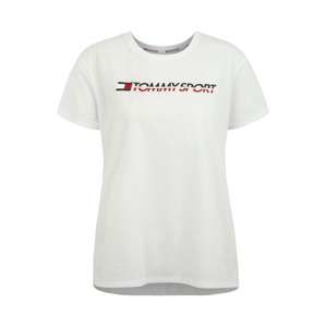 Tommy Sport Funkčné tričko 'SS 55'  biela / námornícka modrá / červená