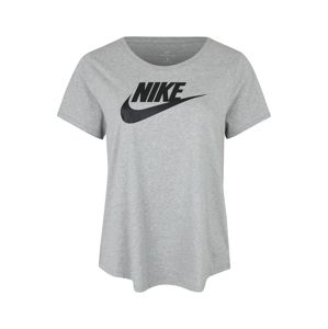 Nike Sportswear Tričko 'FUTURA PLUS'  sivá melírovaná / čierna