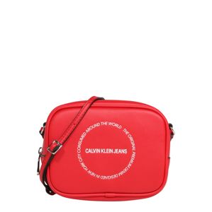 Calvin Klein Jeans Taška cez rameno 'SCULPTED CAMERA BAG'  červené