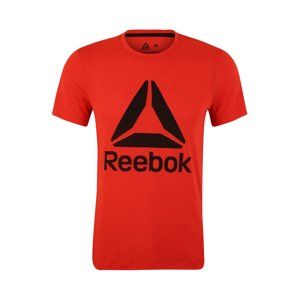 REEBOK Funkčné tričko 'WOR SUP 2.0 TEE'  červené / čierna