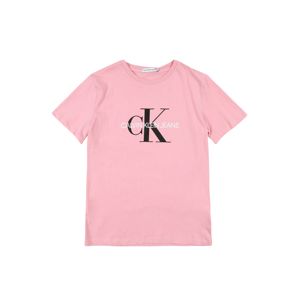 Calvin Klein Jeans Tričko 'MONOGRAM'  ružová / čierna / biela
