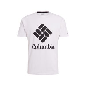COLUMBIA Shirt 'Columbia Lodge Logo Tee'  čierna / biela