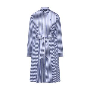 POLO RALPH LAUREN Košeľové šaty 'LS ELA SD-LONG SLEEVE-CASUAL DRESS'  námornícka modrá / biela