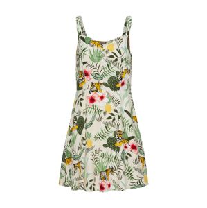 Mint&berry Letné šaty 'SUSTAINABLE'  béžová / zelená