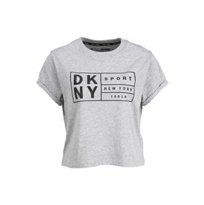 DKNY Sport Funkčné tričko  čierna / sivá