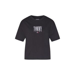 Tommy Jeans Tričko 'Embroidery Graphic'  čierna / biela