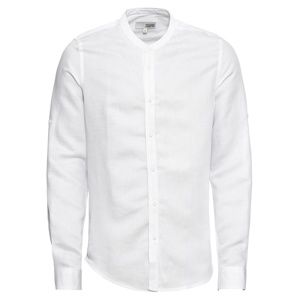 !Solid Košeľa 'Shirt - Land Linnen Chinacol'  biela