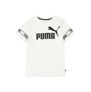 PUMA Funkčné tričko 'Amplified'  čierna / biela