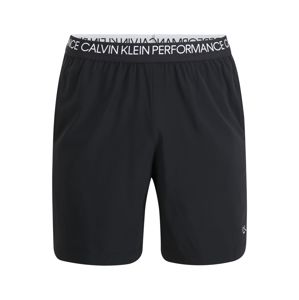 Calvin Klein Performance Športové nohavice  biela / čierna