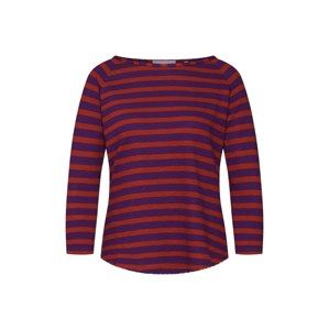 Rich & Royal Tričko 'Heavy Jersey striped'  fialová / hrdzavo červená