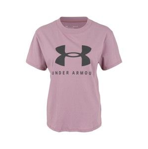 UNDER ARMOUR Funkčné tričko 'GRAPHIC SPORTSTYLE FASHION'  fialová / čierna