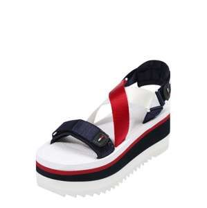 Tommy Jeans Remienkové sandále 'COLETTE'  modré / červené / biela