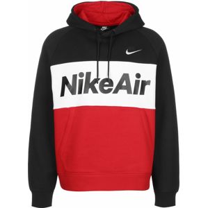 Nike Sportswear Mikina 'AIR'  svetločervená / čierna