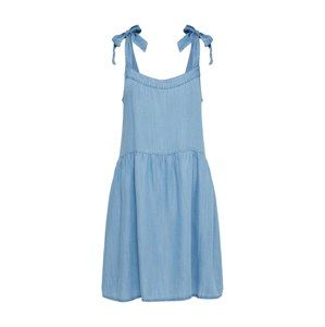 Tommy Jeans Letné šaty  modrá denim