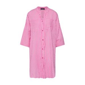 Zwillingsherz Košeľové šaty 'South Hamptons'  ružová / biela