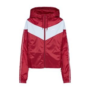 Nike Sportswear Prechodná bunda  červené / biela