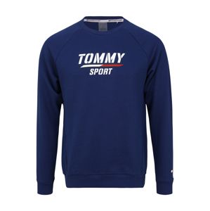 Tommy Sport Športová mikina  biela / modrá
