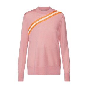 Calvin Klein Sveter 'YOKE STRIPE'  oranžová / ružová