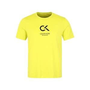 Calvin Klein Performance Funkčné tričko 'SHORT SLEEVE LOGO TEE'  neónová žltá