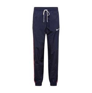 Nike Sportswear Nohavice  tmavomodrá / červené / biela