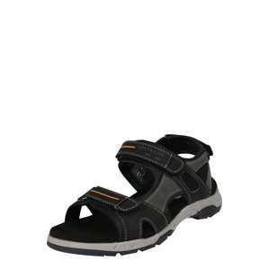 TOM TAILOR Trekingové sandále  sivá / čierna