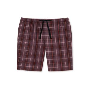 SCHIESSER Pyžamové nohavice 'Bermuda'  červené / čierna