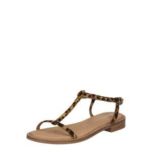 BRONX Remienkové sandále  béžová / hnedé / čierna