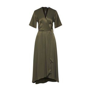 Closet London Letné šaty 'Closet Pleated Wrap Dress'  kaki