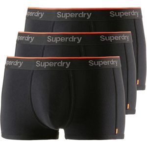 Superdry Boxerky 'Orange Label'  sivá / oranžovo červená / čierna