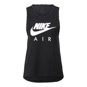 Nike Sportswear Športový top 'Nike Air'  čierna / biela