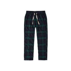 Abercrombie & Fitch Pyžamové nohavice  námornícka modrá / zelená