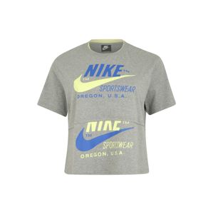 Nike Sportswear Tričko  modré / sivá