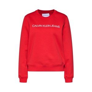 Calvin Klein Jeans Mikina 'INSTITUTIONAL'  červené