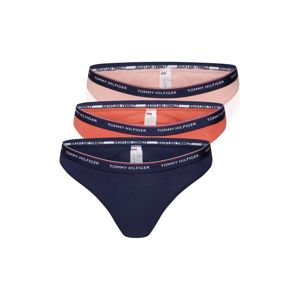 Tommy Hilfiger Underwear Tangá '3P THONG'  tmavomodrá / oranžová / ružová