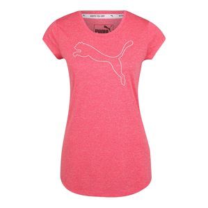 PUMA Funkčné tričko 'ELEVATED ESS Cat Heather'  ružová / biela
