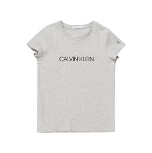 Calvin Klein Jeans Tričko  čierna / sivá melírovaná