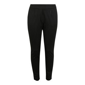 TRIANGLE Chino nohavice  čierna / biela
