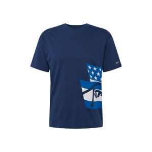 Tommy Jeans Tričko 'Heritage Flags'  biela / námornícka modrá