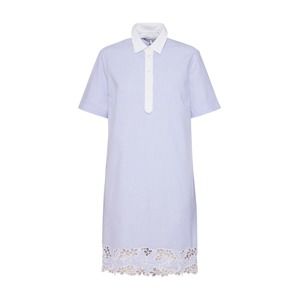 TOMMY HILFIGER Košeľové šaty 'Evie'  kráľovská modrá / biela