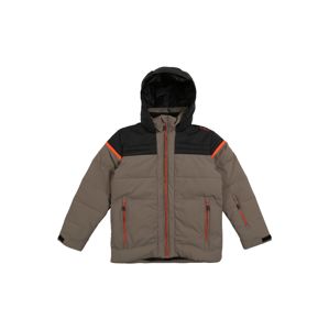 CMP Outdoorová bunda  čierna / kaki / oranžová