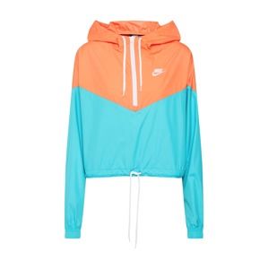 Nike Sportswear Prechodná bunda  tyrkysová / oranžová / biela