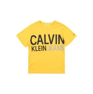 Calvin Klein Jeans Tričko 'STAMP LOGO SS T-SHIR'  žlté
