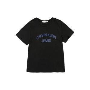 Calvin Klein Jeans Tričko  modré / čierna