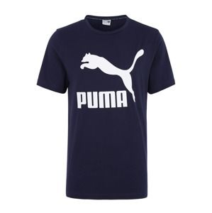 PUMA Funkčné tričko  modré / biela